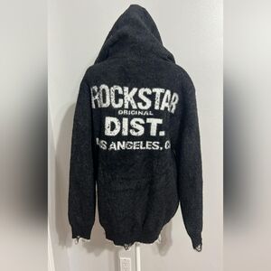 Rockstar Original Men's Black Zip Up Sweater